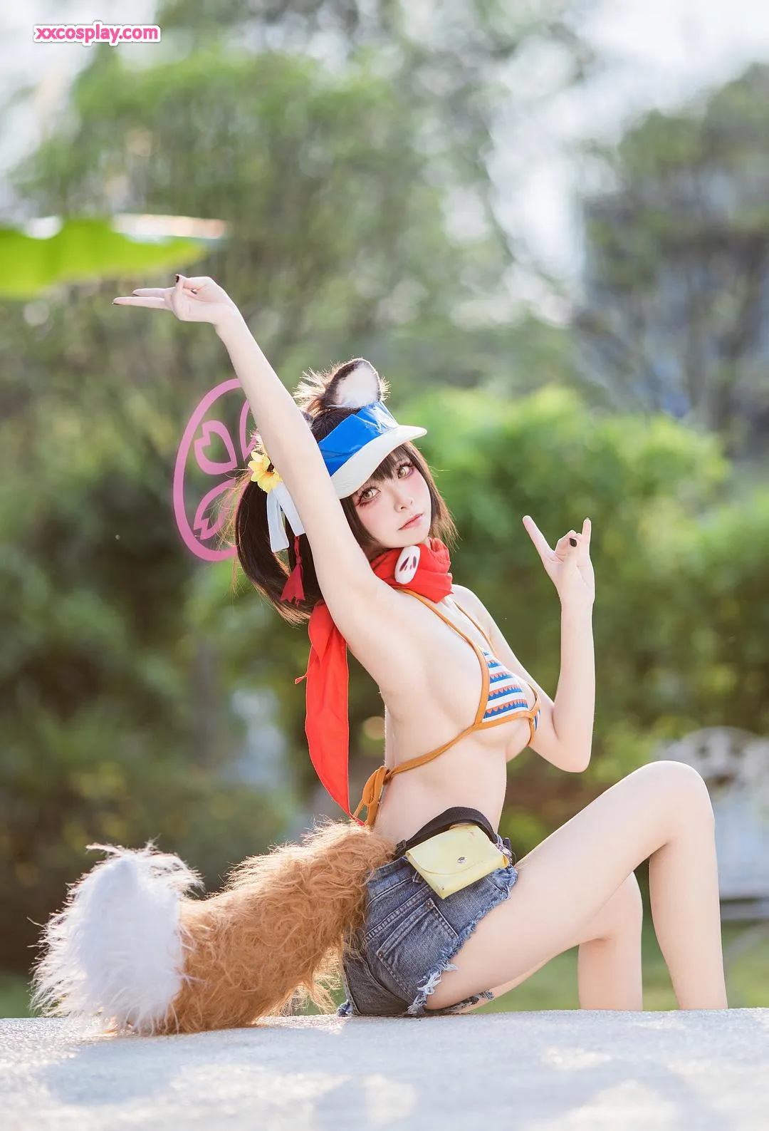Jiuqi Miao as Izuna: Playful Water Ninja Swimsuit